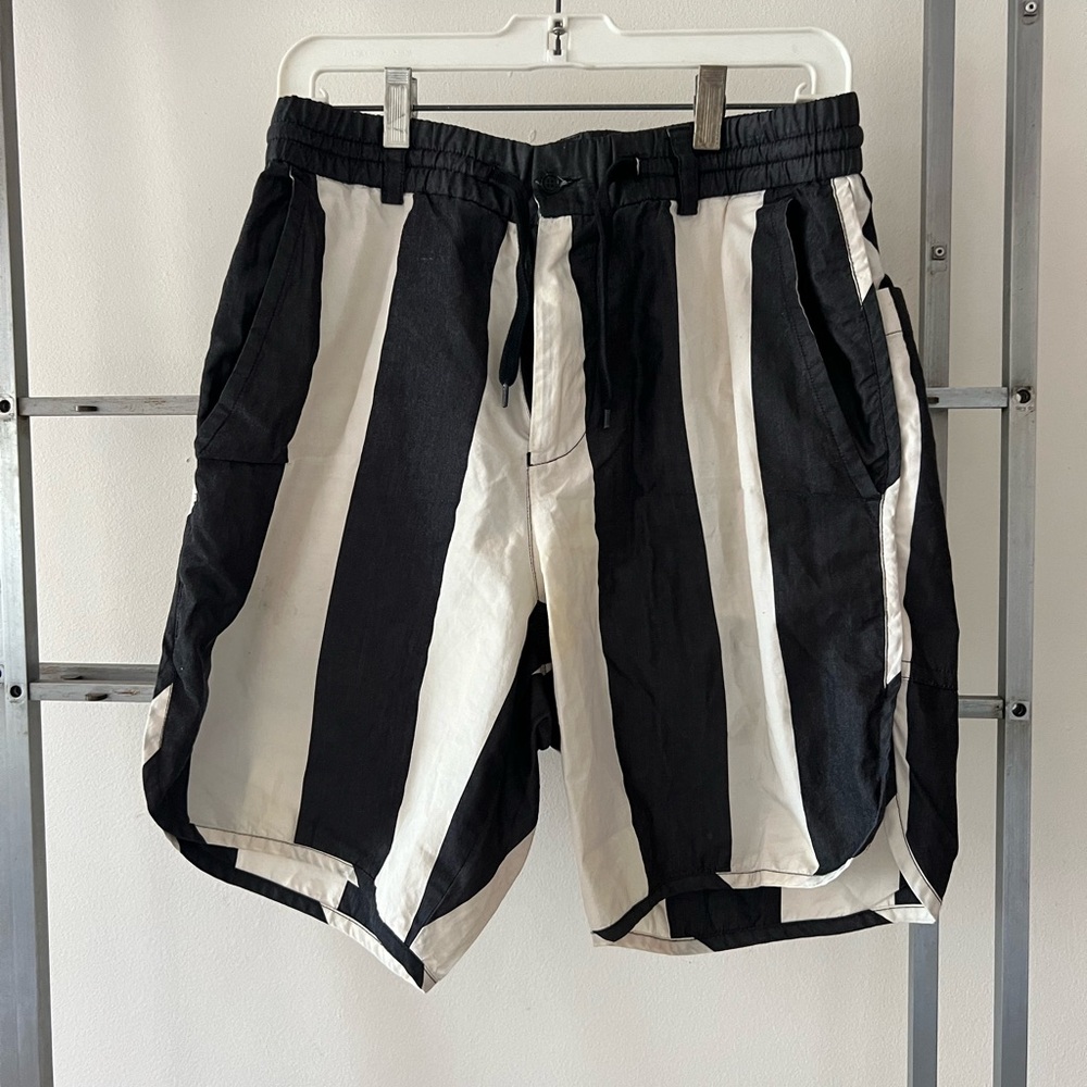 Filipa K striped cotton shorts